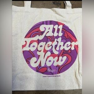 NWOT The Beatles All Together Now Tote Bag